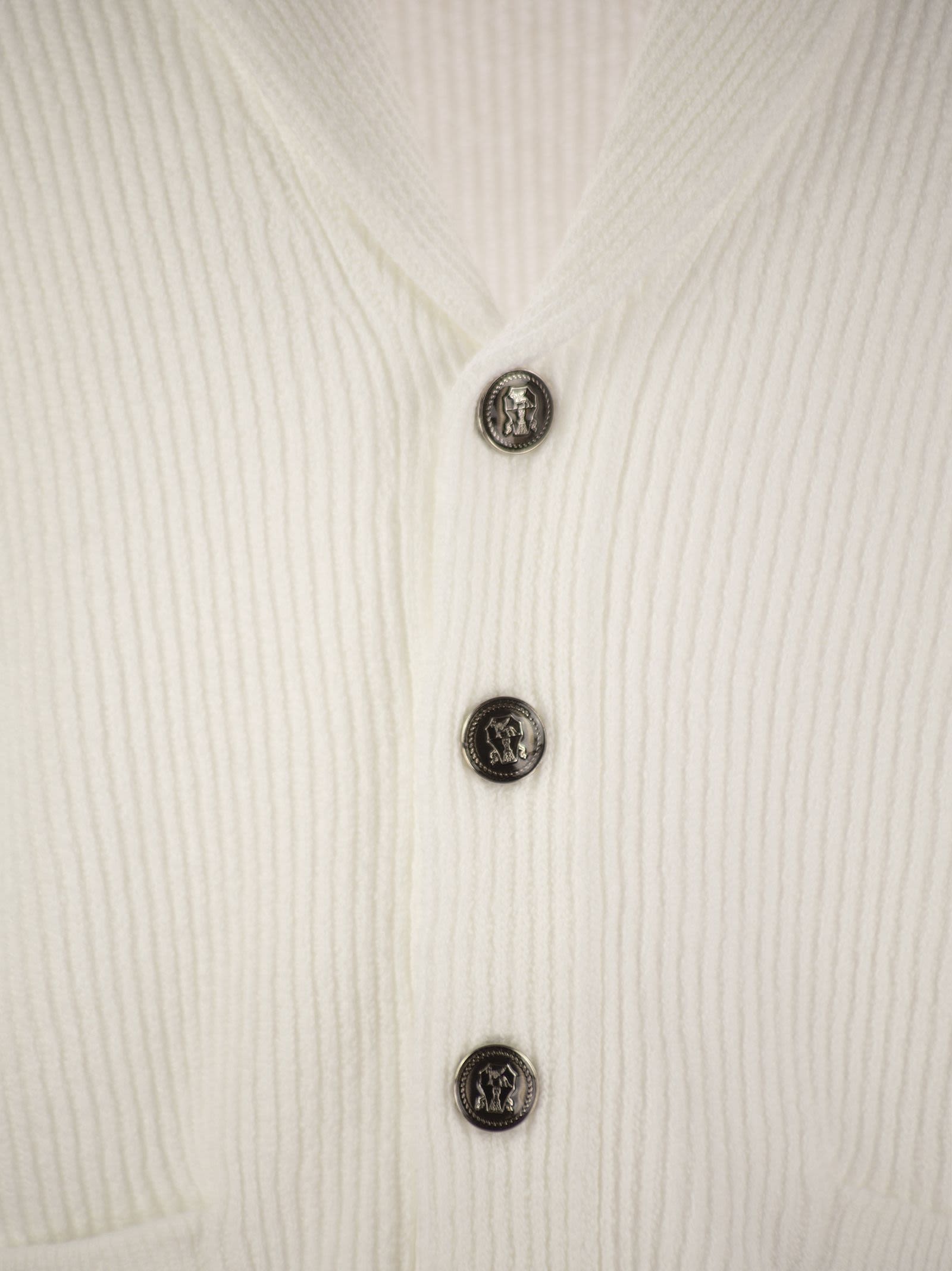 Brunello Cucinelli Men Buttoned Cotton Rib Cardigan - 4