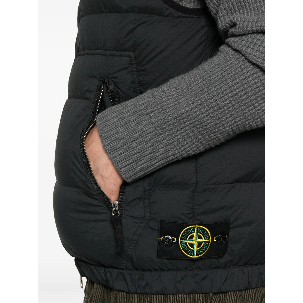 Stone Island Black Jackets - Waistcoats & Gilets Men - 5