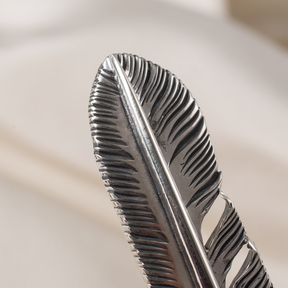 IHSI-09 Feather Pendant - Sterling Silver - 6