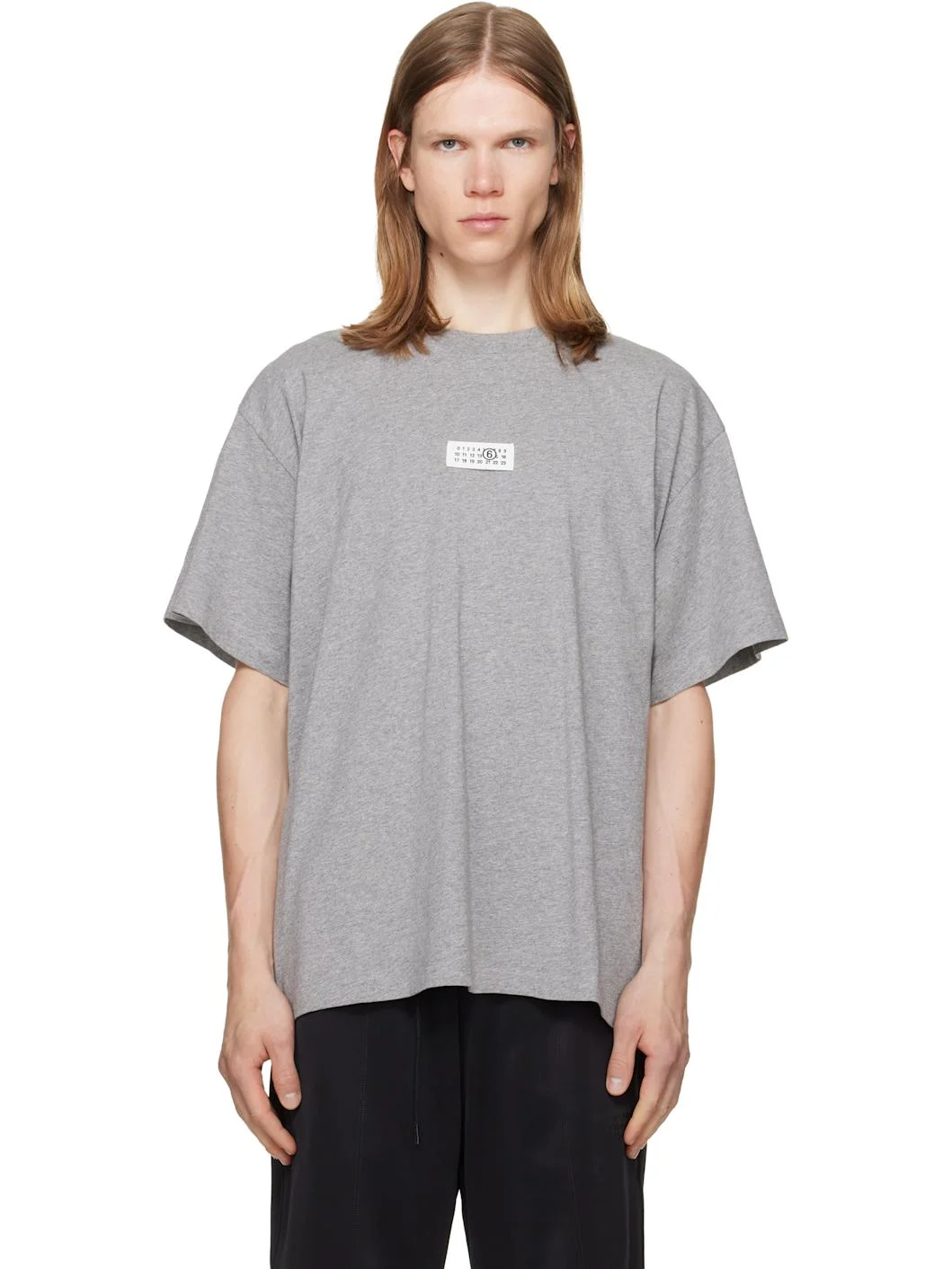 Gray Numeric Cotton T-shirt - 1