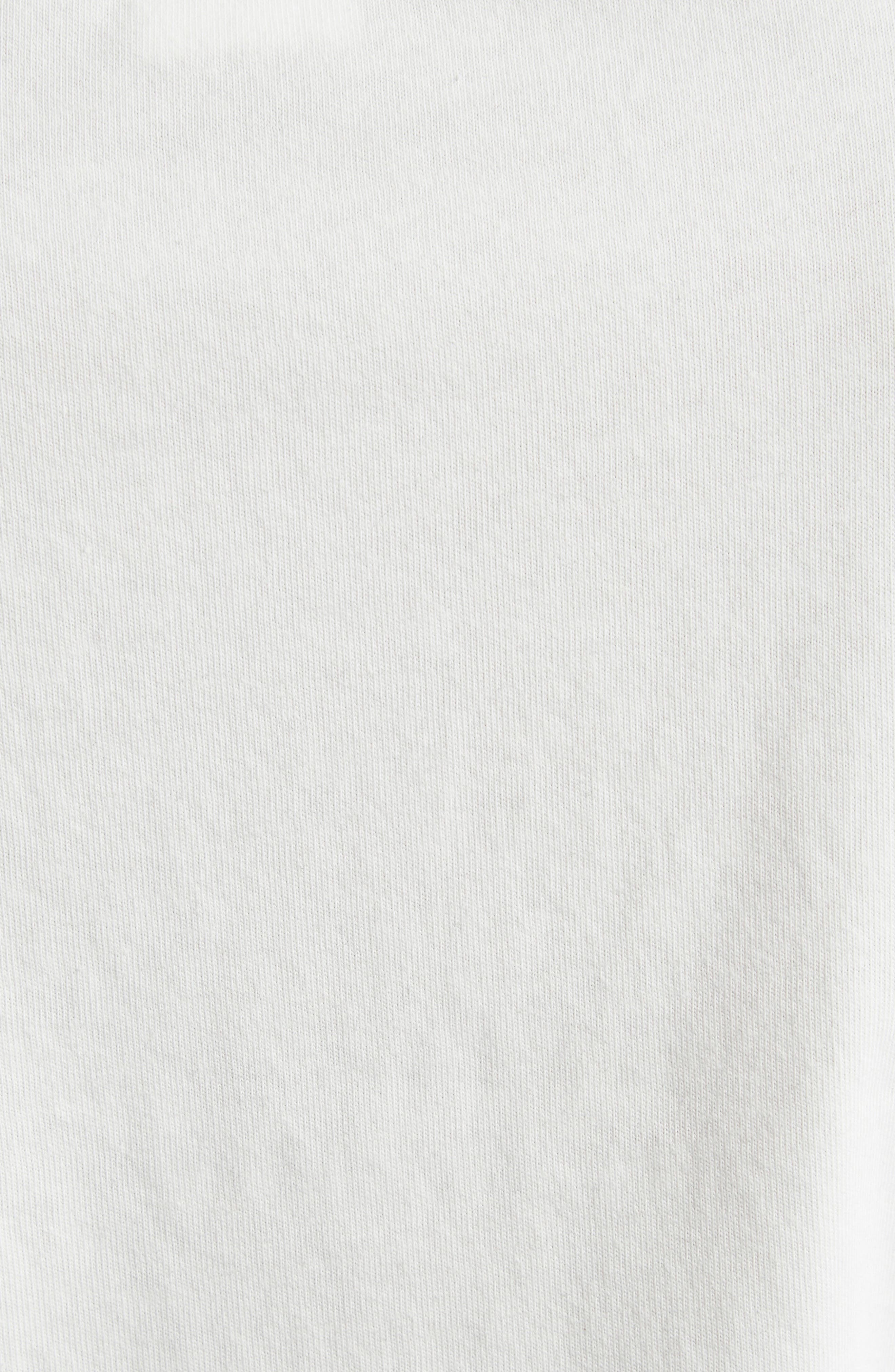 Acne Studios Etza Embroidered Logo Fitted Cotton T-Shirt in Cold White at Nordstrom - 7