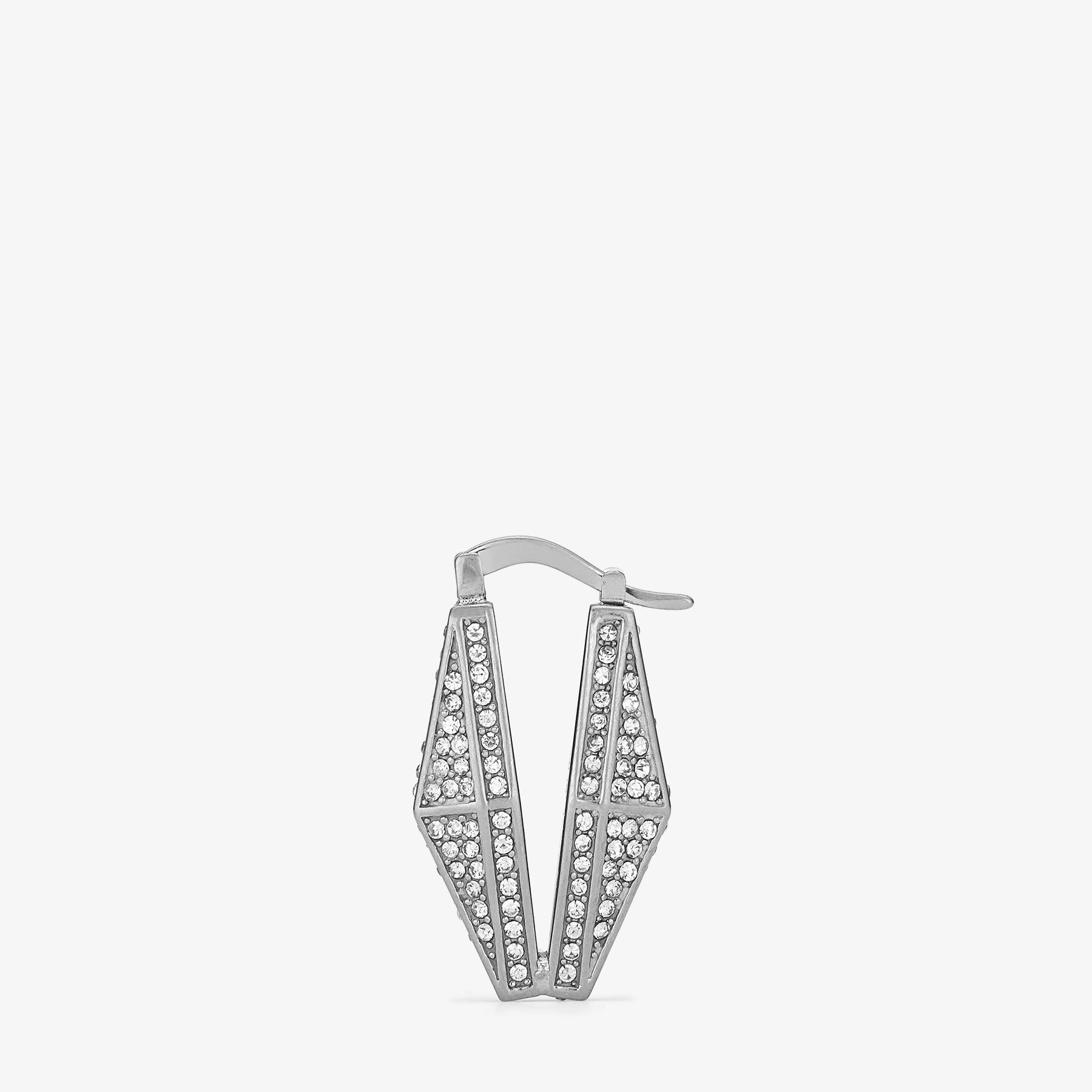 Diamond Chain Earring
Silver-Finish Chain Earrings with Pave Crystals - 4
