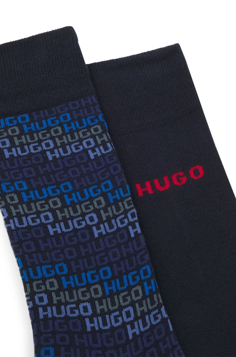 HUGO TWO-PACK OF REGULAR-LENGTH SOCKS WITH LOGO DETAILS outlook