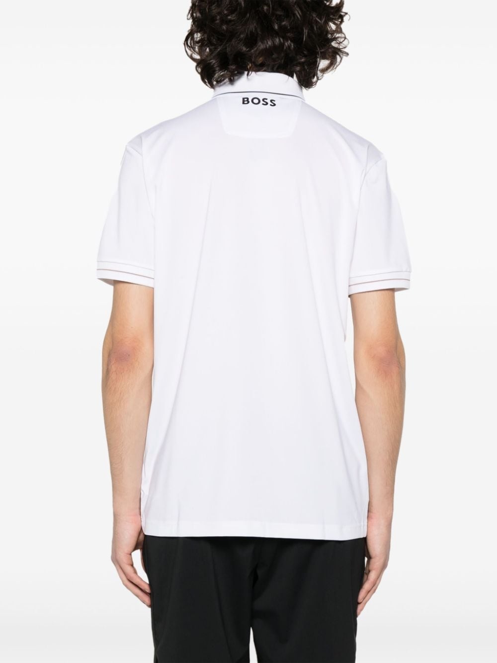 logo-print polo shirt - 4