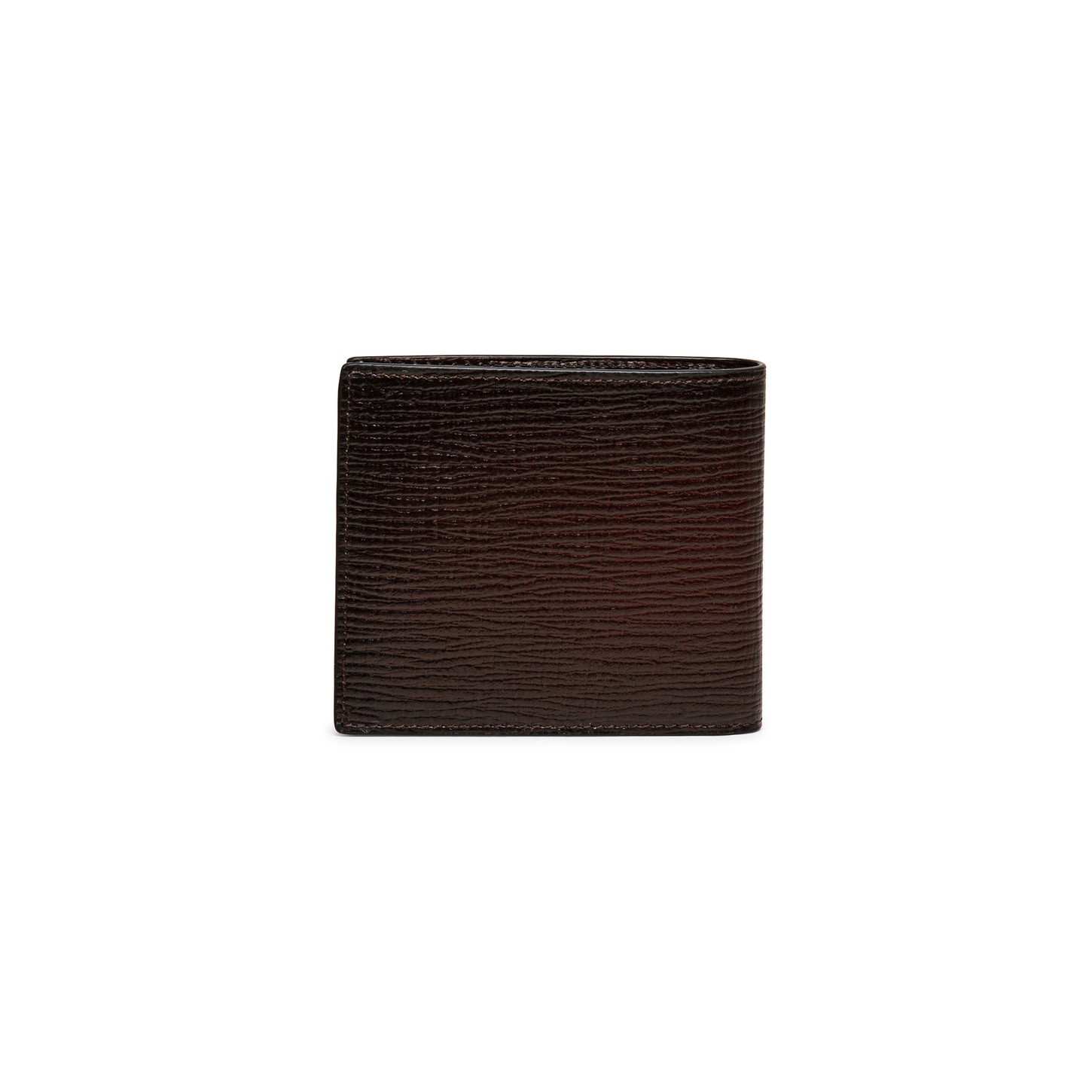 Brown embossed leather wallet - 4