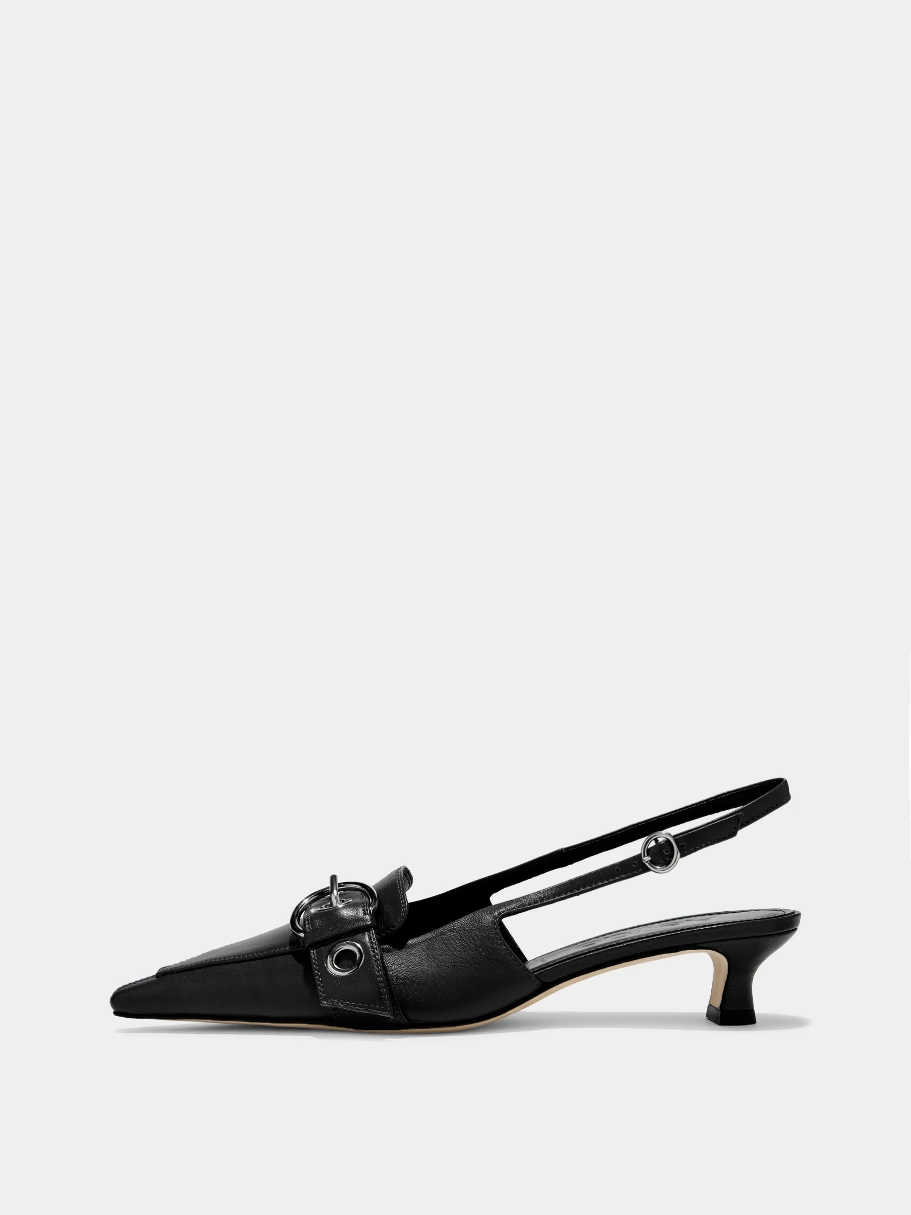 Davina Eyelet Slingback Pumps - 1