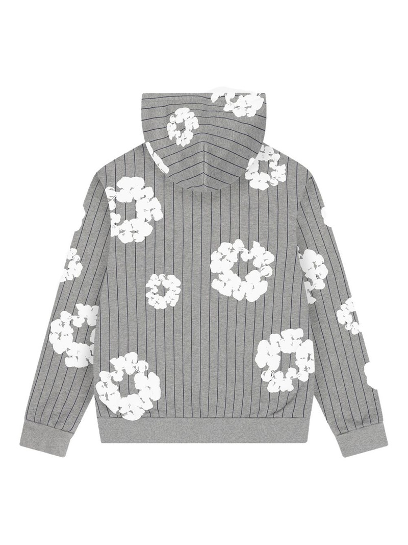 DENIM TEARS pinstripe wreath zip hoodie outlook