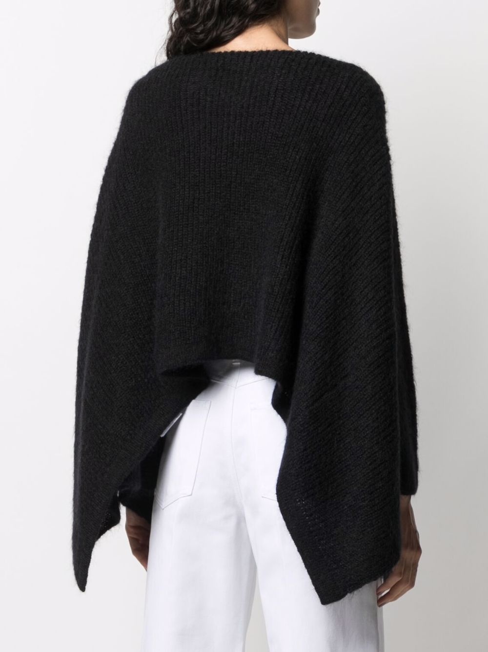 knitted cape jumper - 4