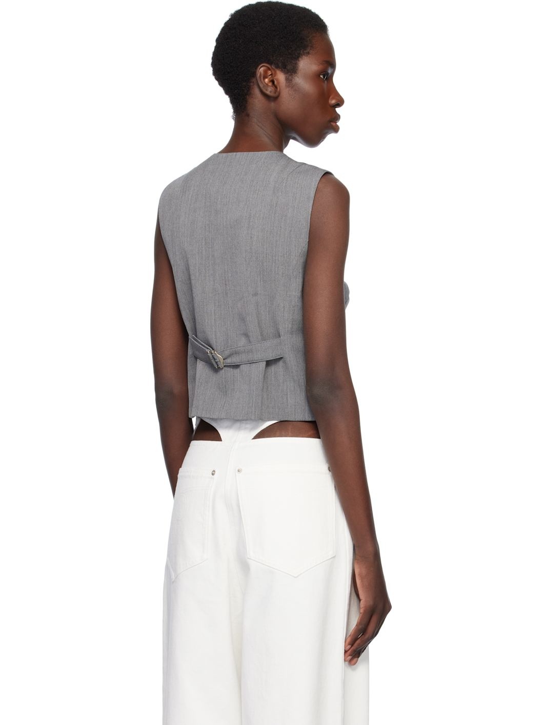 Gray Dummy Shaped Vest - 3