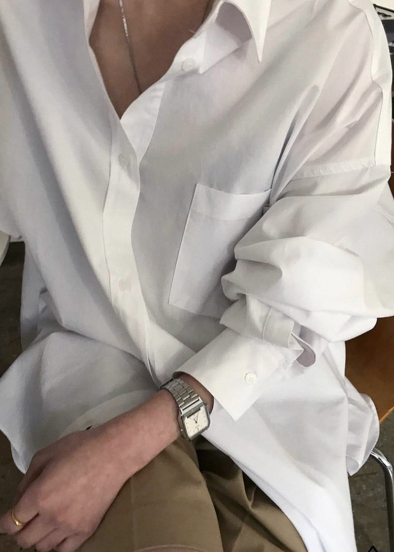 Kat Soft Oversized Shirt - White 8