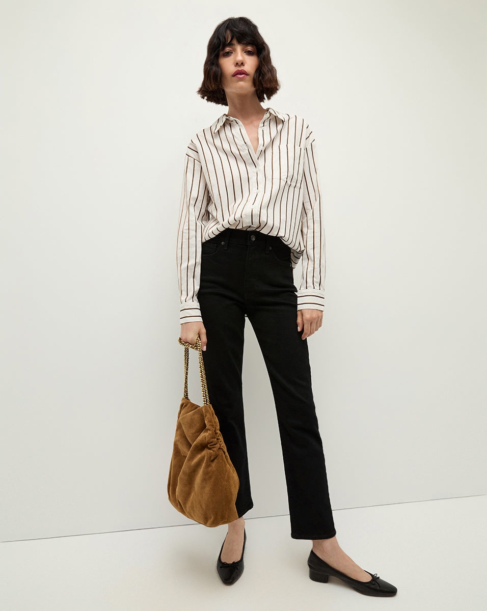 KEIKO STRETCH-COTTON BUTTON-DOWN - 4