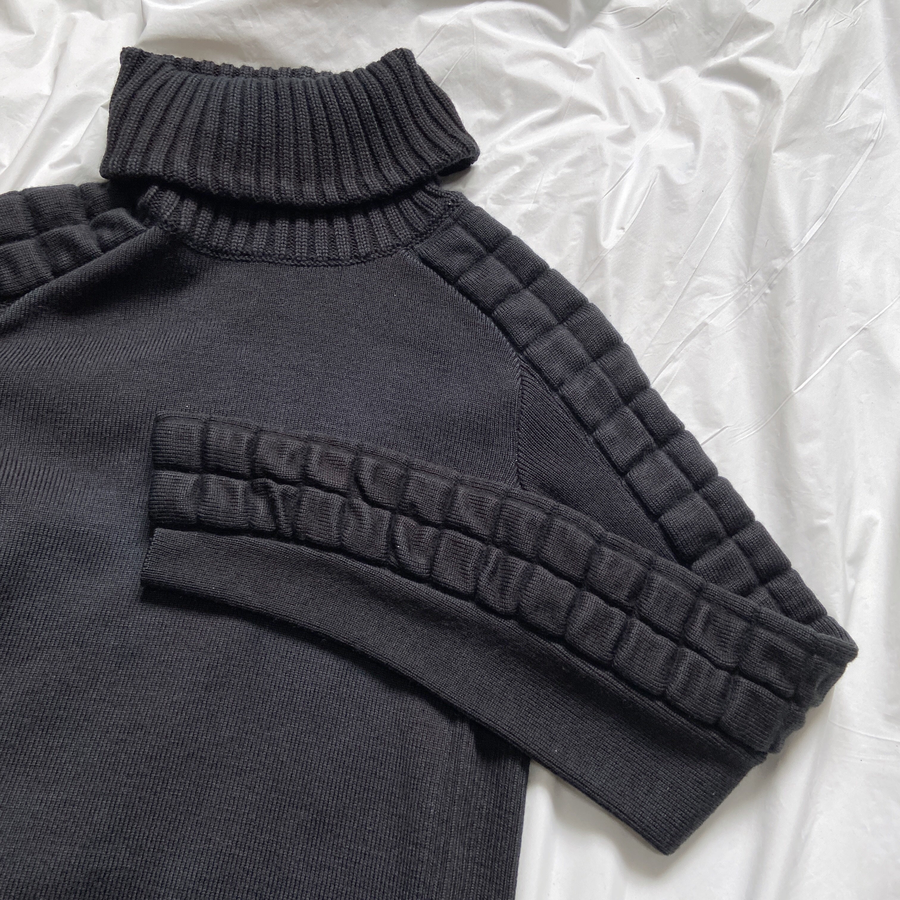 Chanel fall 2000 karl padded knit cropped sweater 38 - 6