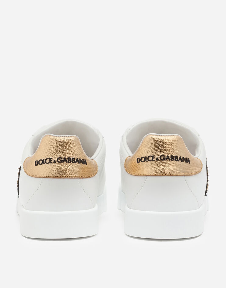 Calfskin nappa Portofino sneakers with crown patch - 3