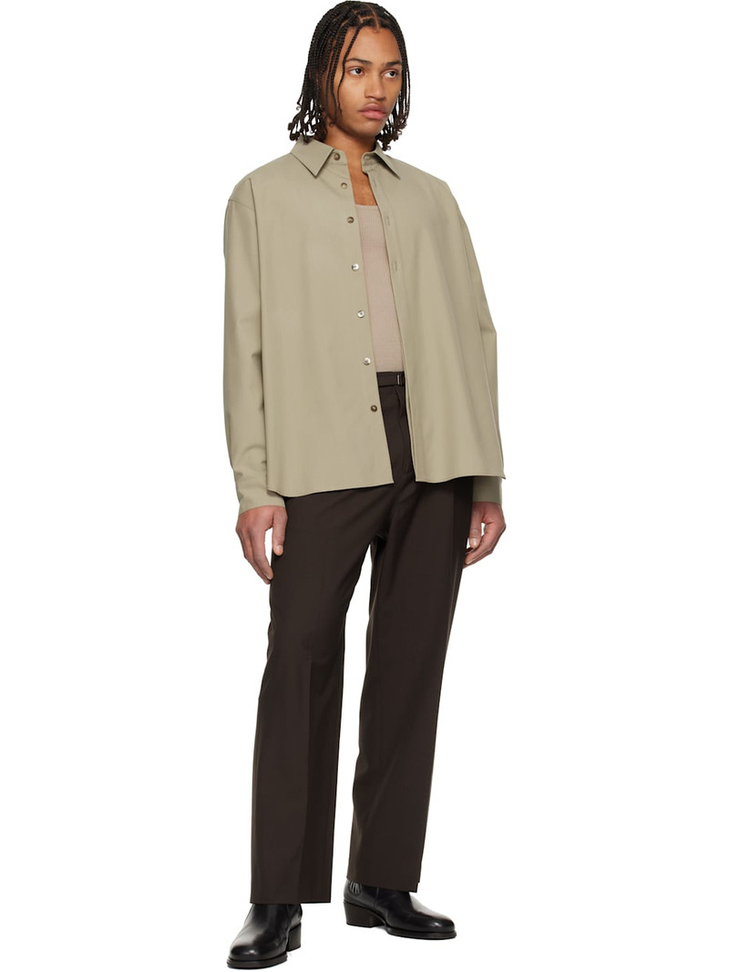 LE17SEPTEMBRE Beige Classic Wool-Blend Shirt outlook