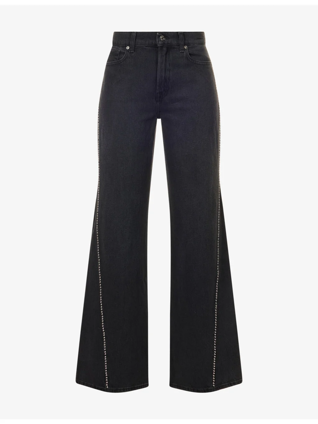 Lotta Flared Cotton Denim Blend Jeans - 1
