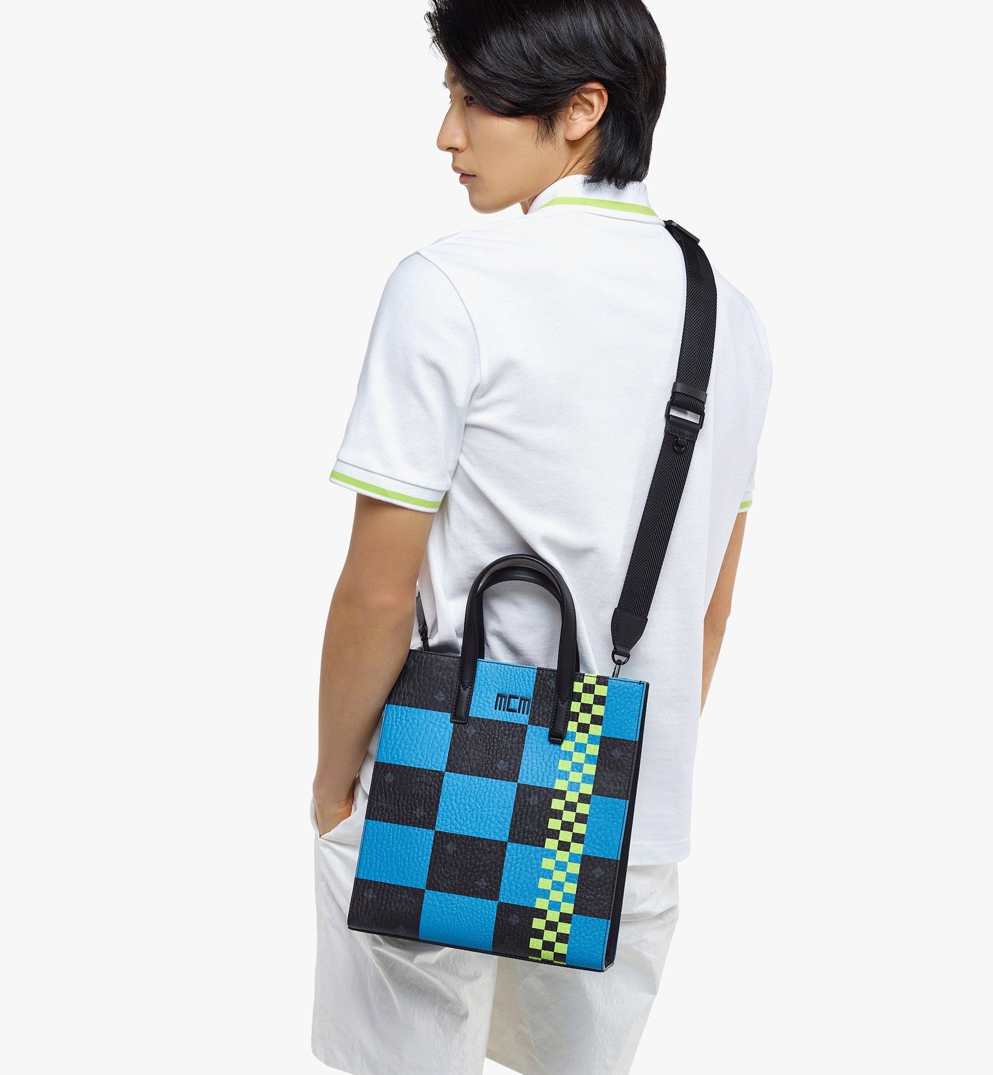 MCM Tech Tote in Checkerboard Visetos - 6
