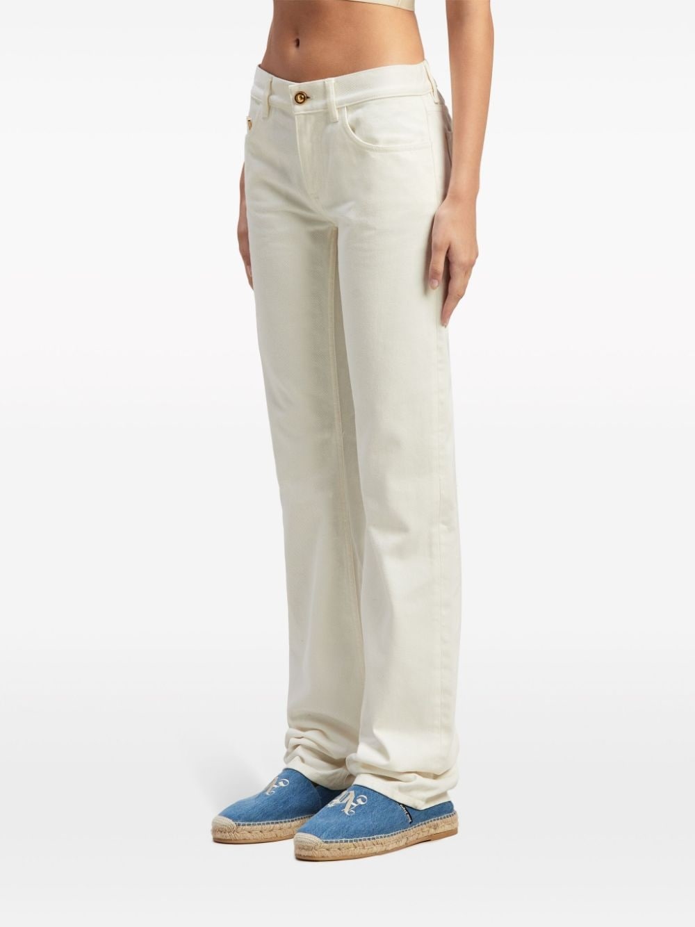 monogram straight-leg jeans - 4