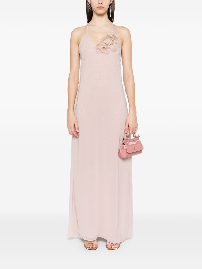 Blumarine floral-appliqué dress outlook