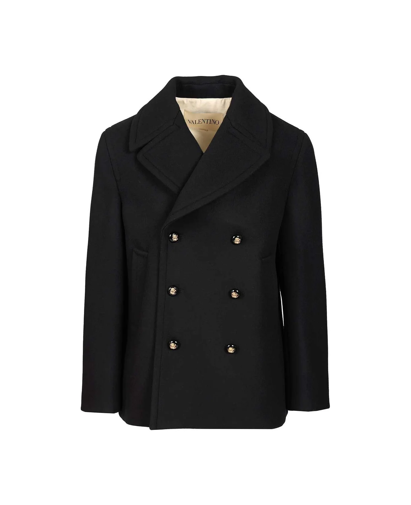 Double-breasted Virgin Wool Jacket - 1