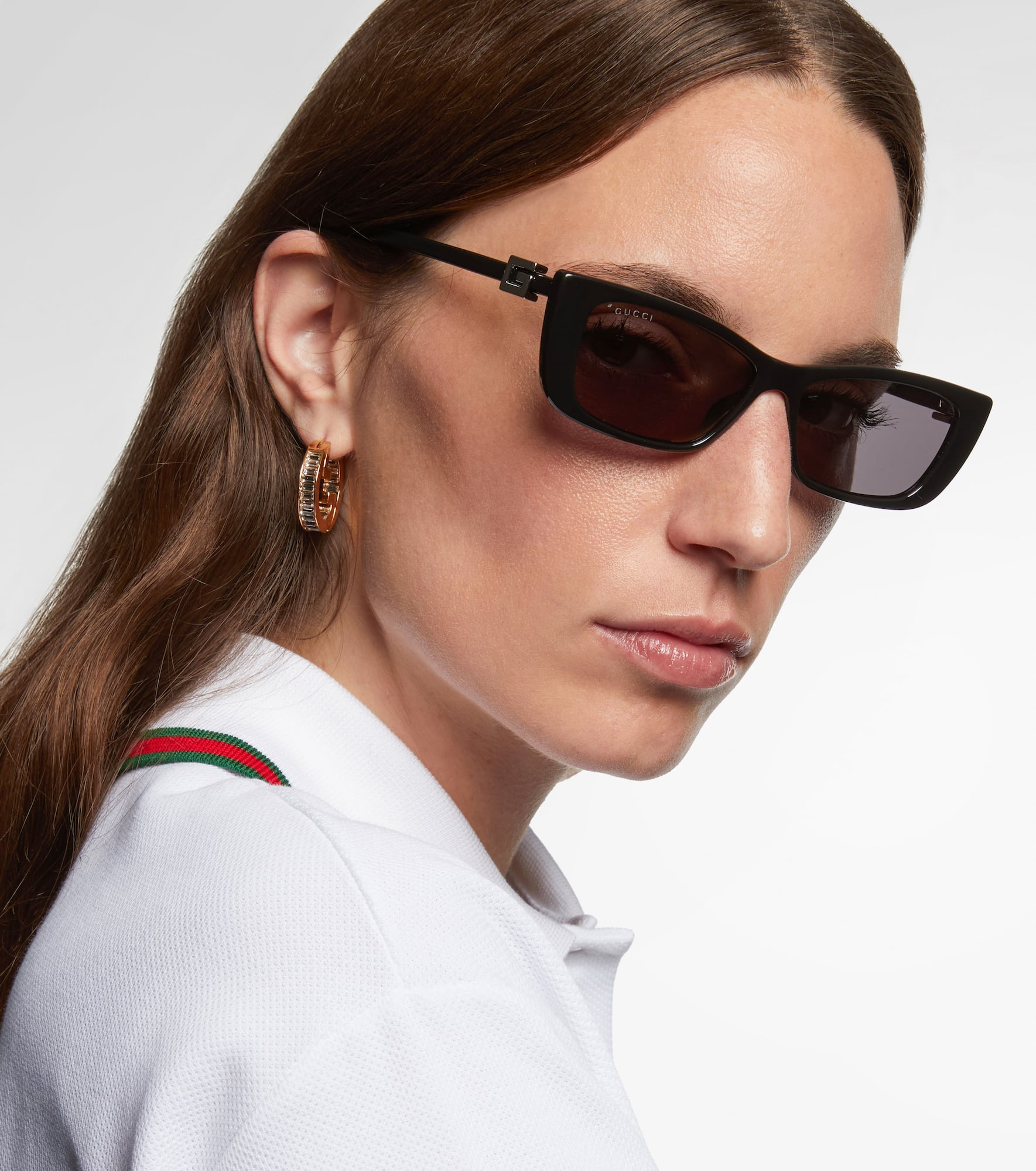 Logo rectangular sunglasses - 3
