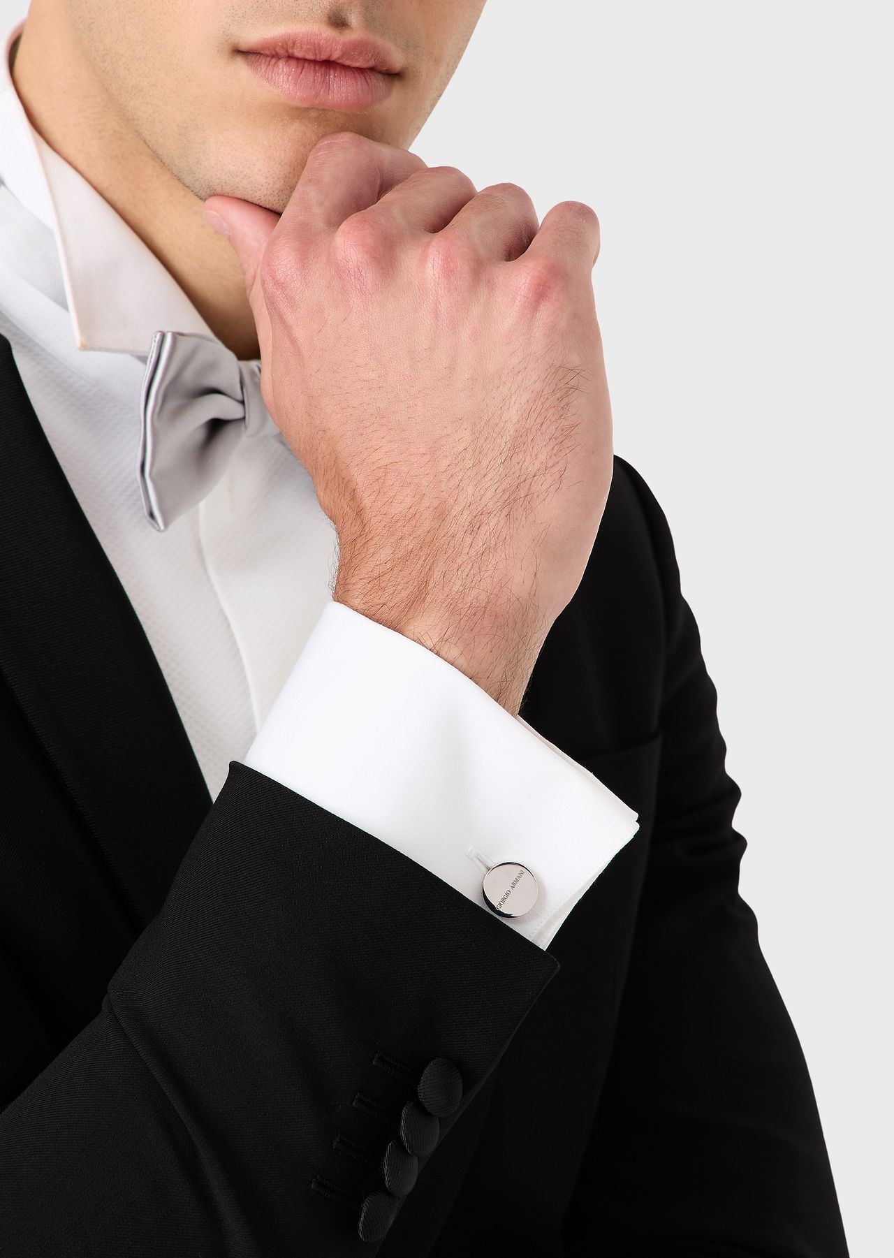 Sterling silver cufflinks with logo - 3