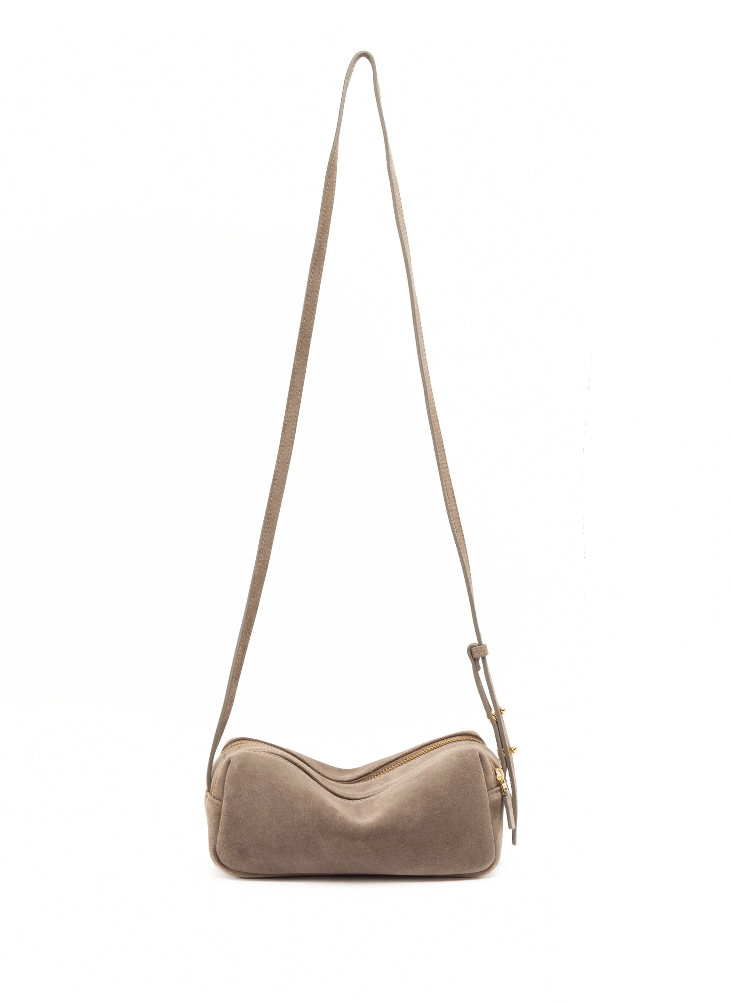 Mini Trousse Suede Taupe - 1