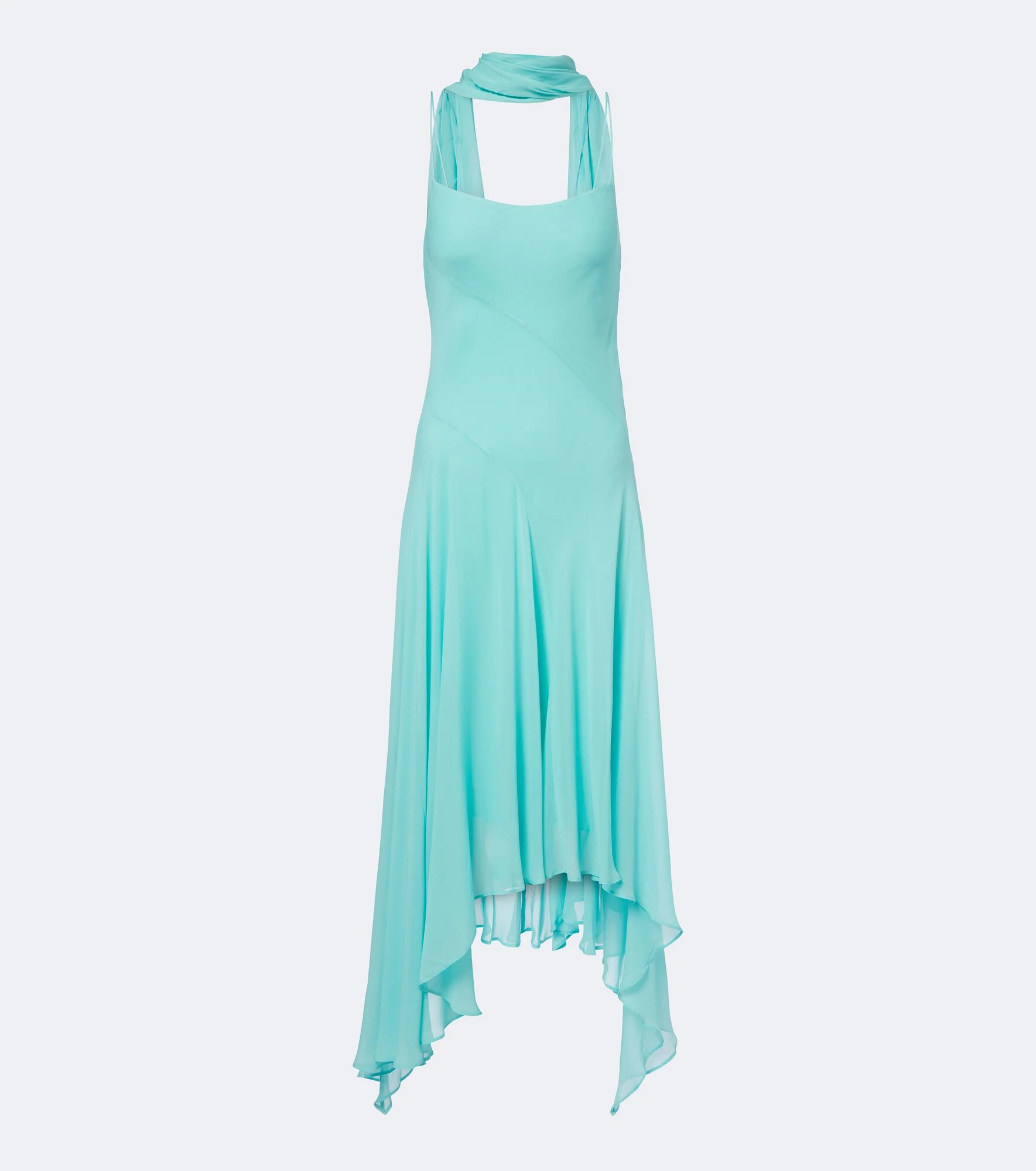 Komi asymmetric georgette midi dress - 1