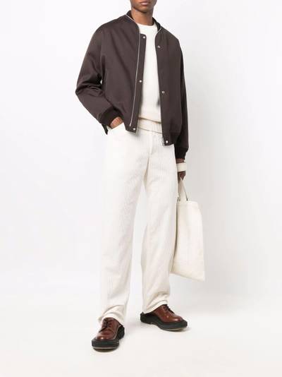 Jil Sander straight leg corduroy trousers outlook