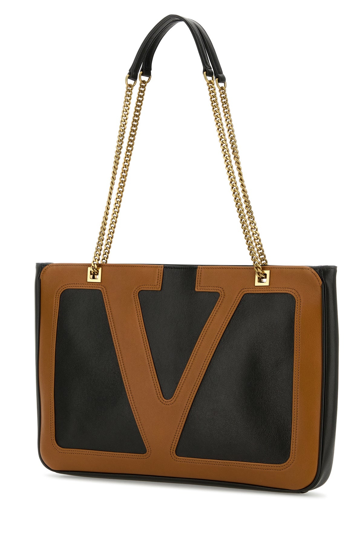 Black nappa leather medium Viva Superstar shopping bag - 2