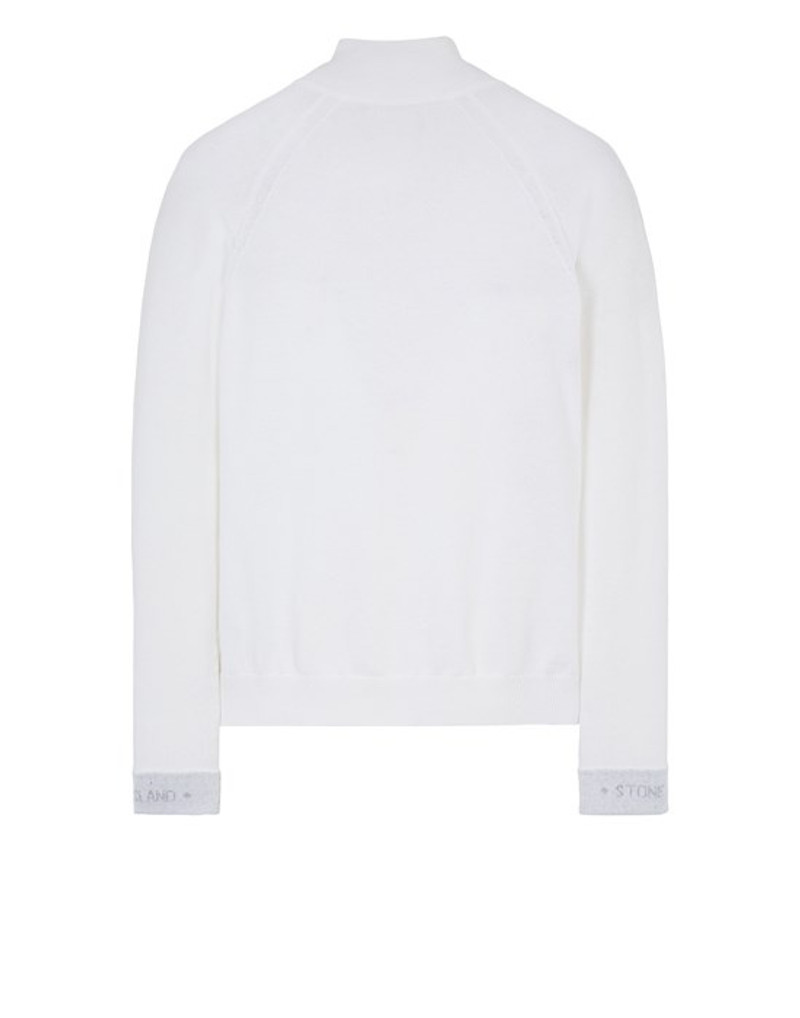Stone Island 557EA NYLON COTTON BATAVIA 2/2-TC_TINTO GARMENT DYED WHITE outlook