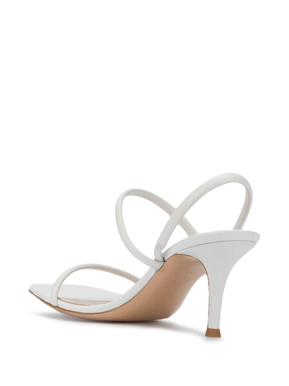 square toe slingback sandals - 3