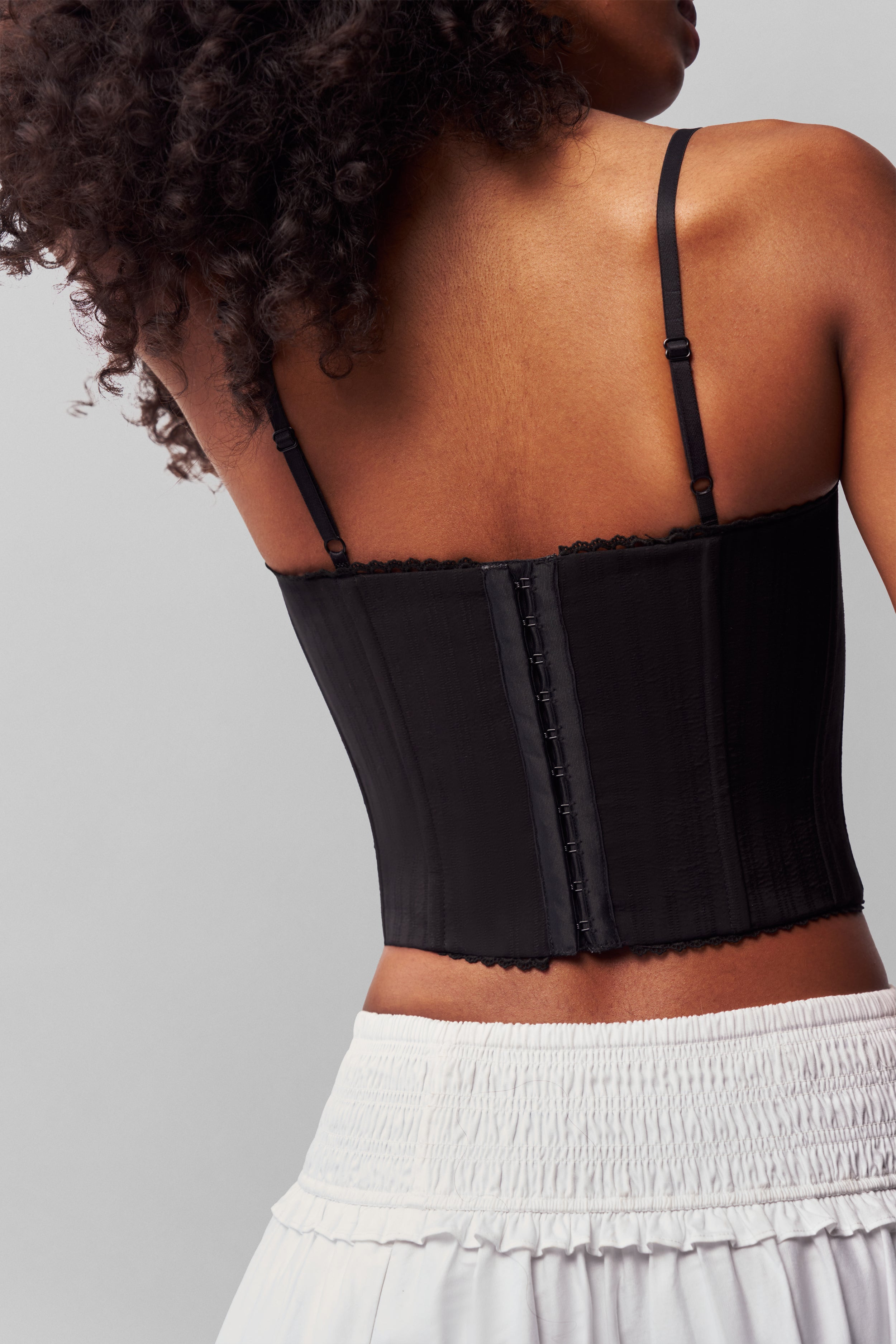 COTTON SCALLOP CORSET - 5