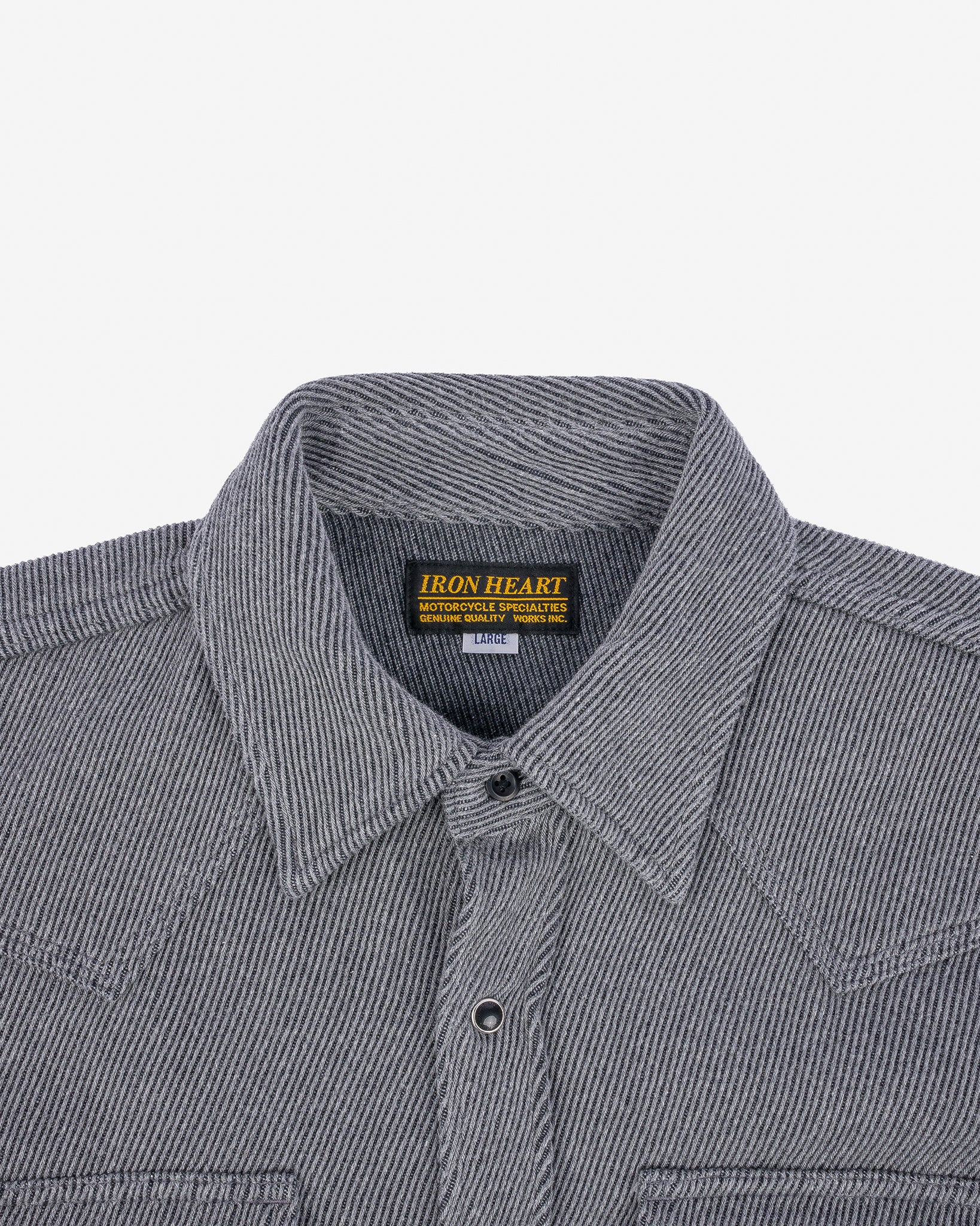 IHSH-254-GRY Kersey Western Shirt - Grey - 7