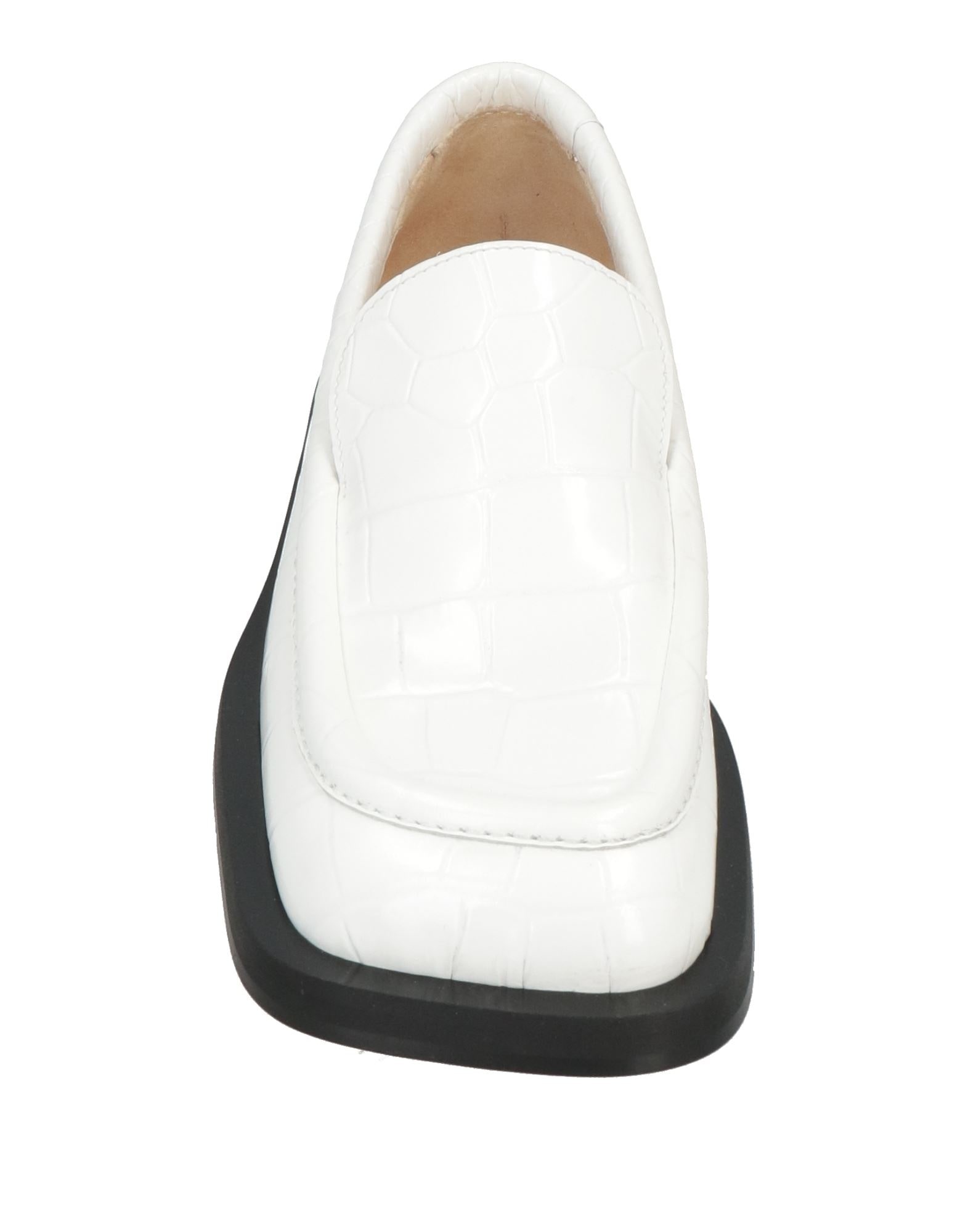 White Women's Loafers - 4