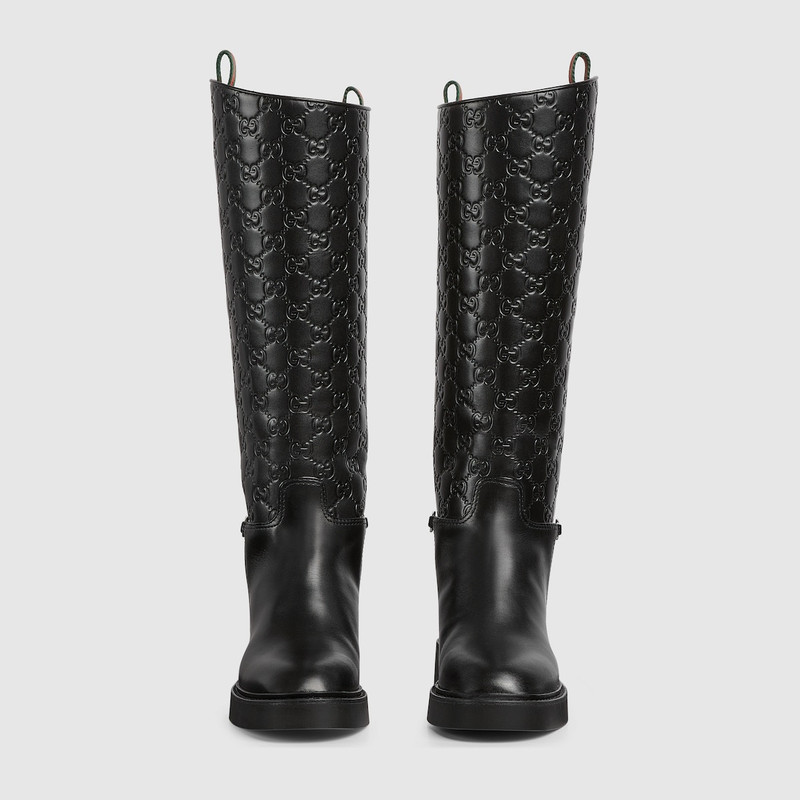 GUCCI Women's slim Horsebit boot outlook