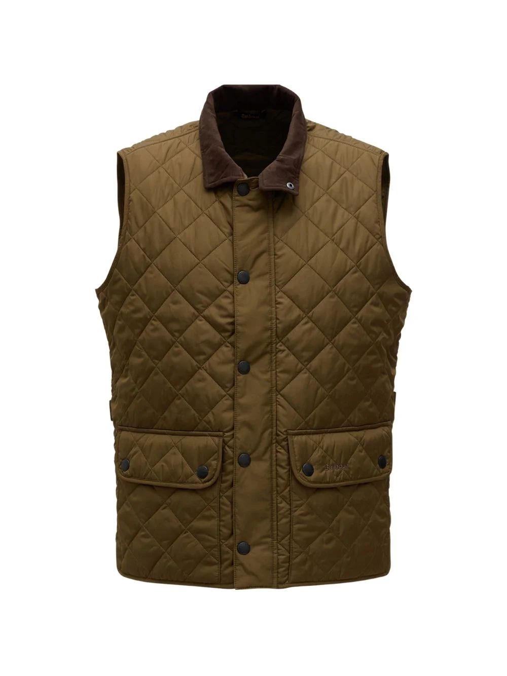 quilted corduroy collar jacket - 1