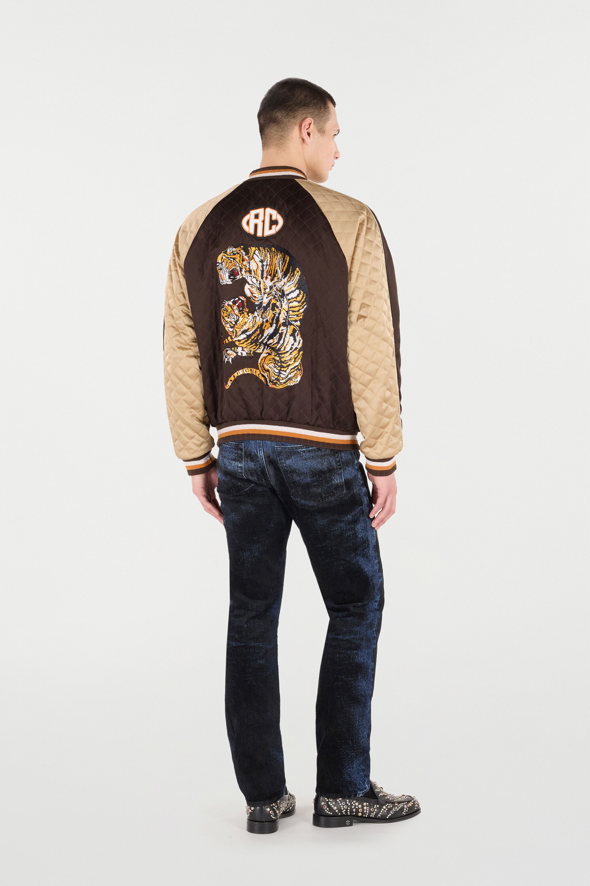 Bomber Jacket With Tigers - 4