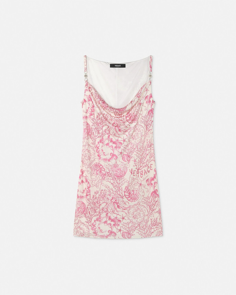Underwater Barocco Slip Mini Dress - 1
