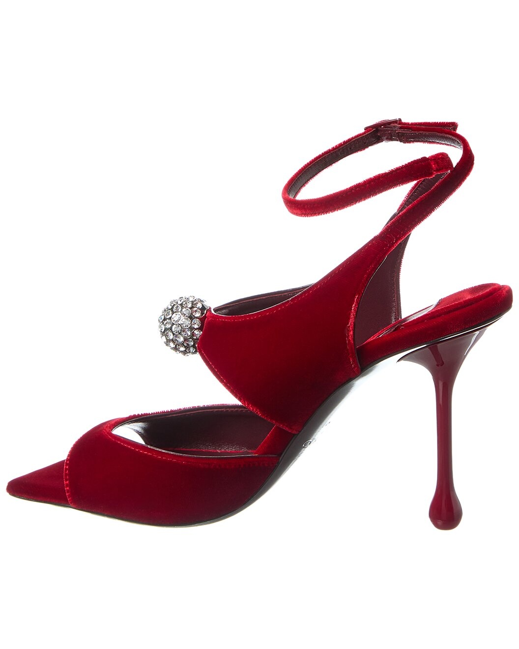 Jimmy Choo Orb 95 Velvet Sandal - 2