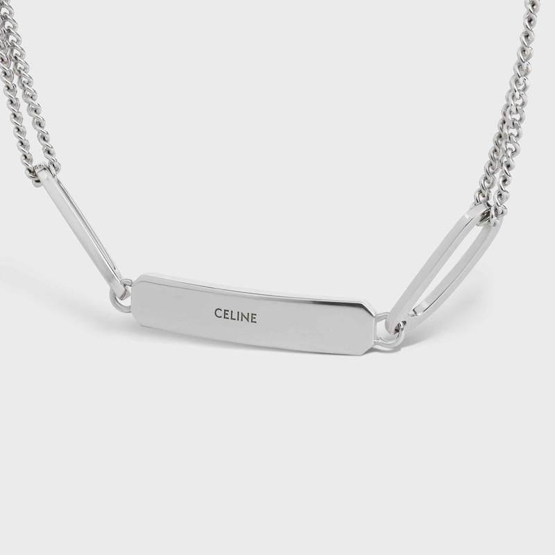 Celine Charms Gourmette Bracelet in Sterling Silver with Rhodium finish 3