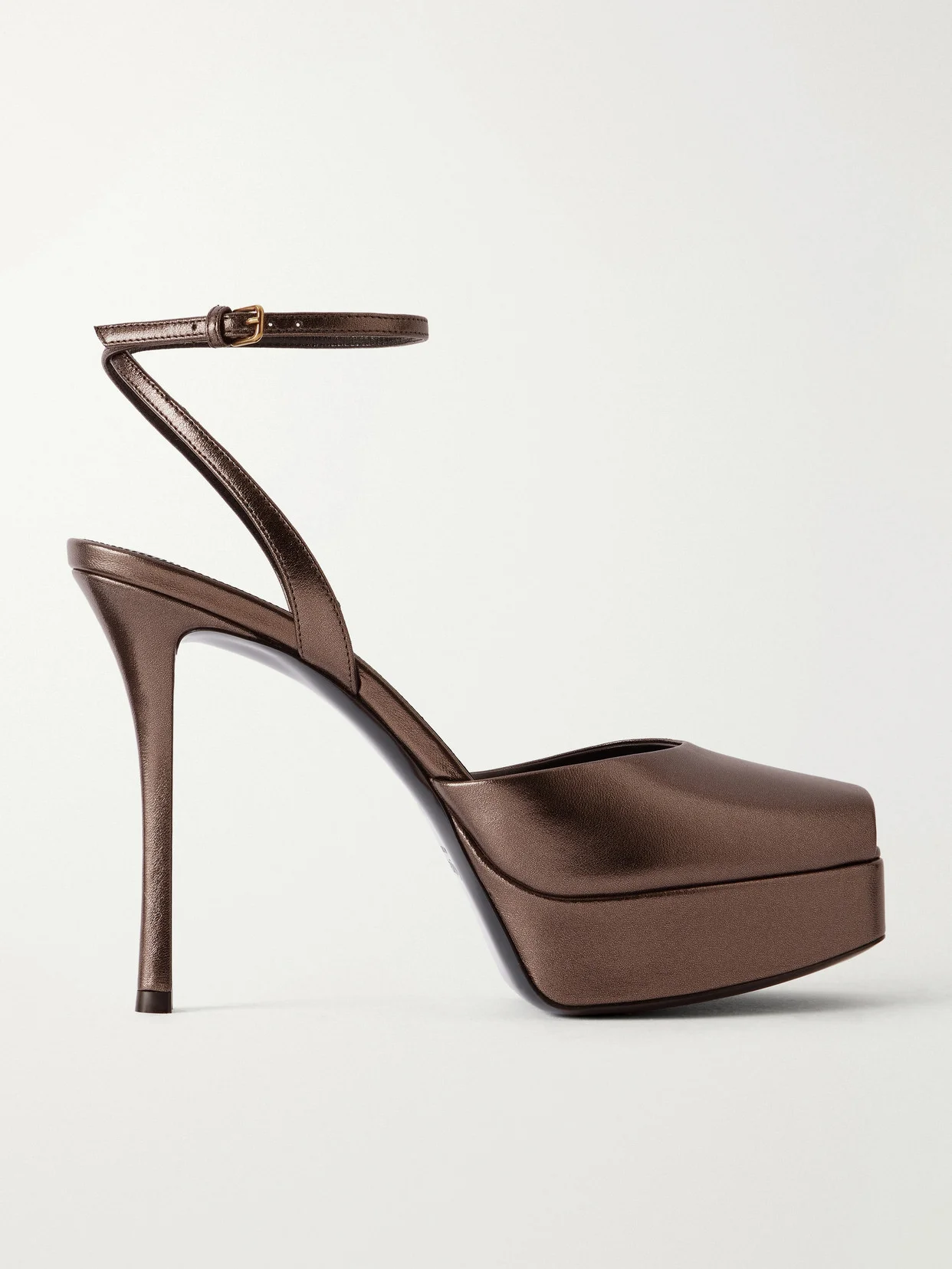Le Scandale Metallic-leather Platform Pumps - 1