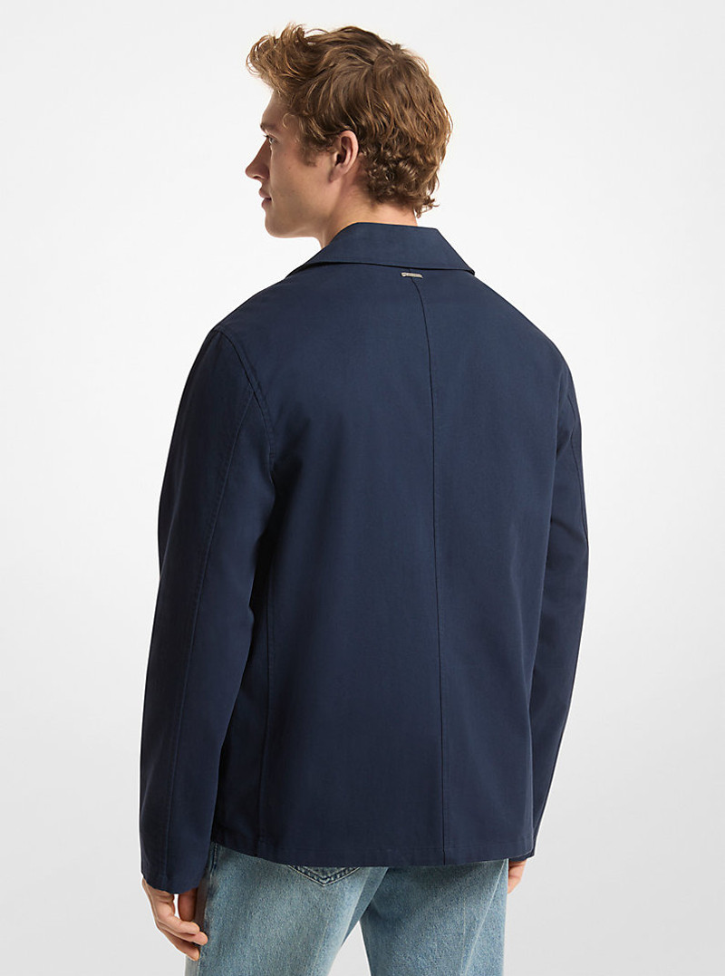 MICHAEL KORS Cotton-and-Linen Blend Chore Coat outlook
