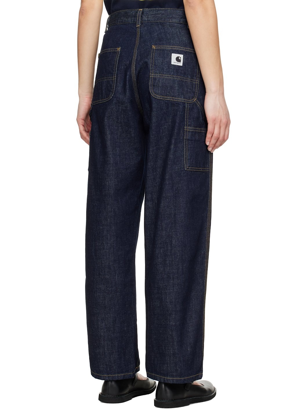 Navy Brandon Single Knee Jeans - 3