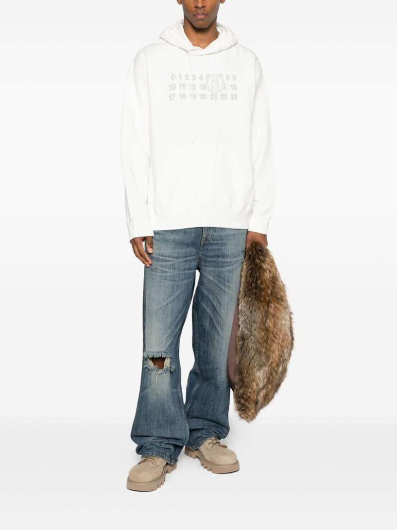 MM6 Maison Margiela Number-print hoodie outlook