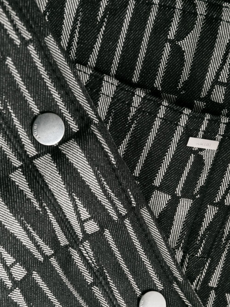 logo-print straight-leg trousers 6