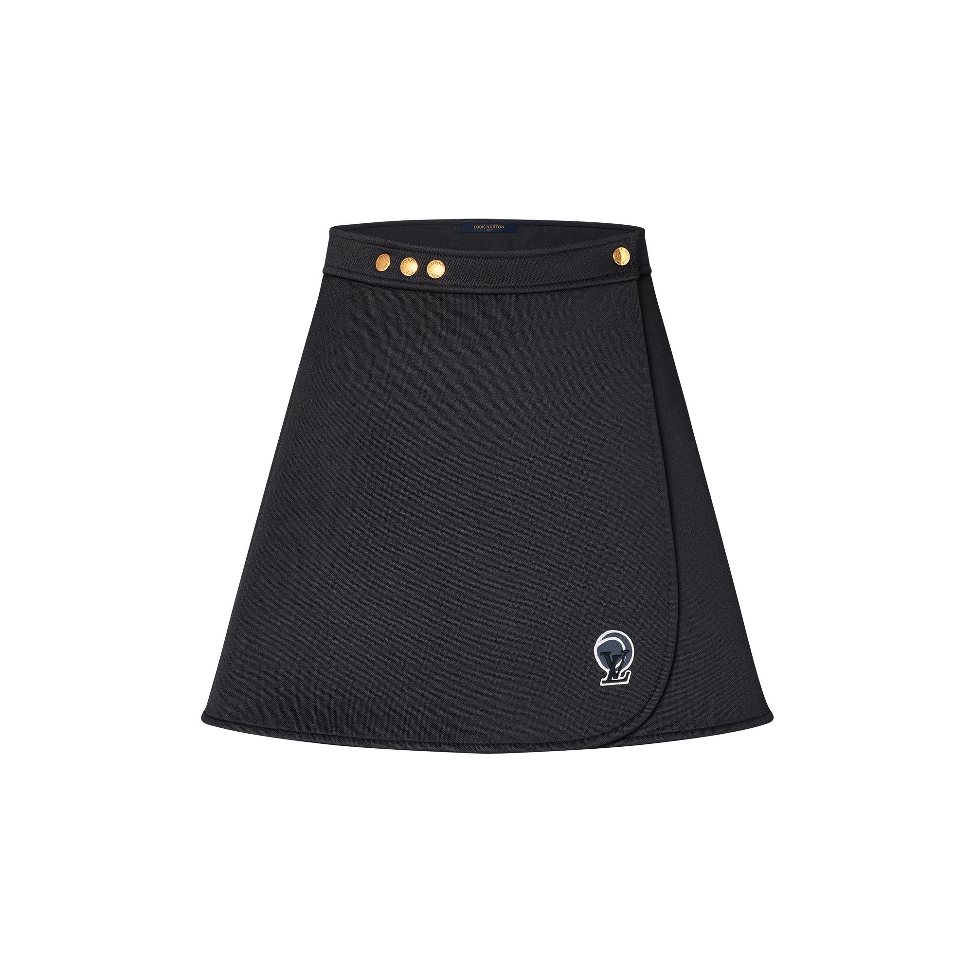 Double Jersey Mini Wrap Skirt - 1