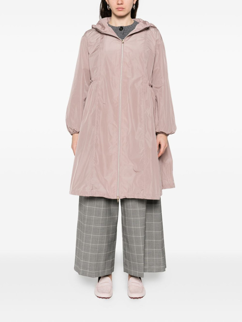 Herno ruffled-trim hooded parka outlook