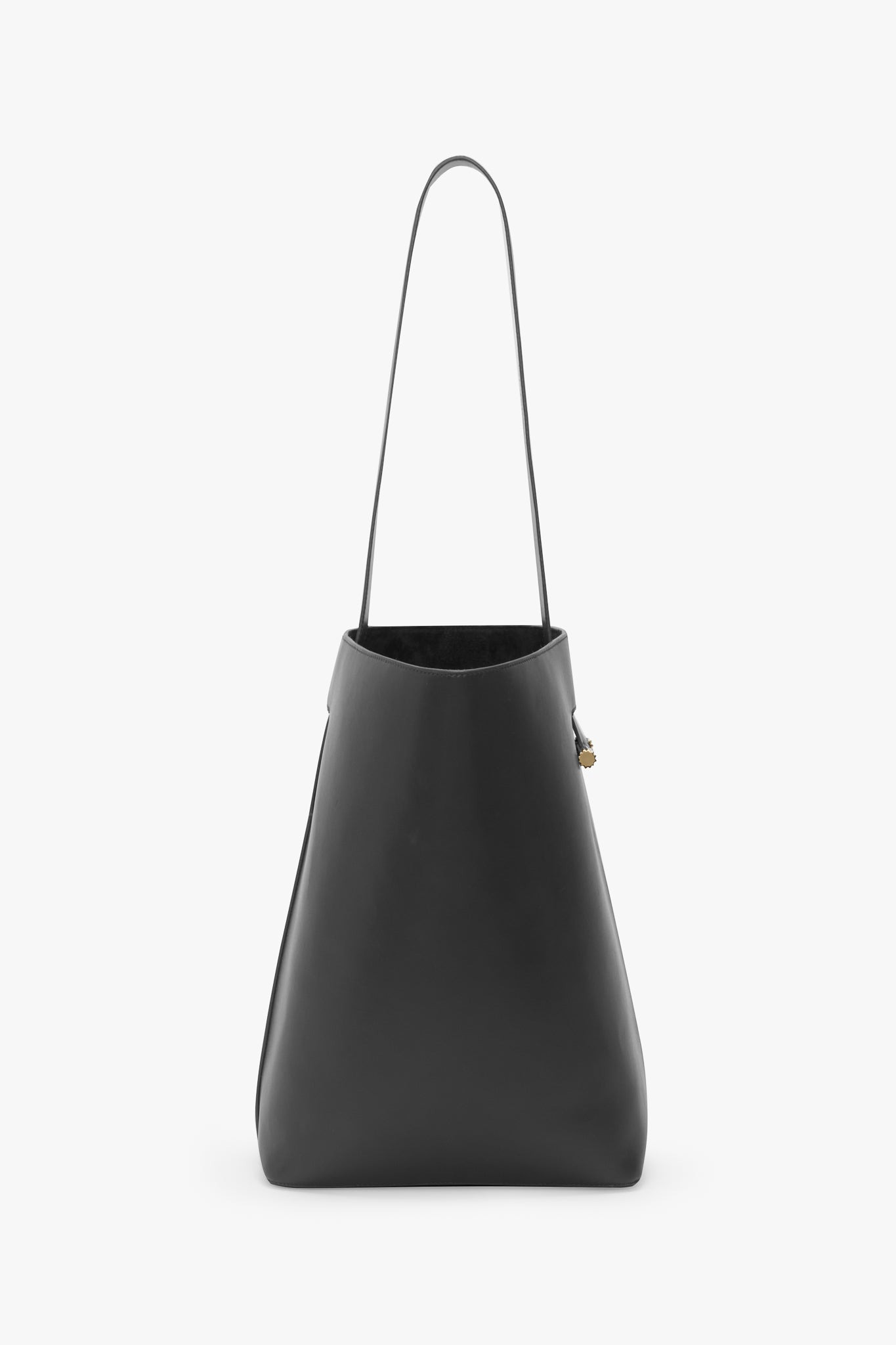 Dia Bucket Bag In Black Smooth Leather - 3