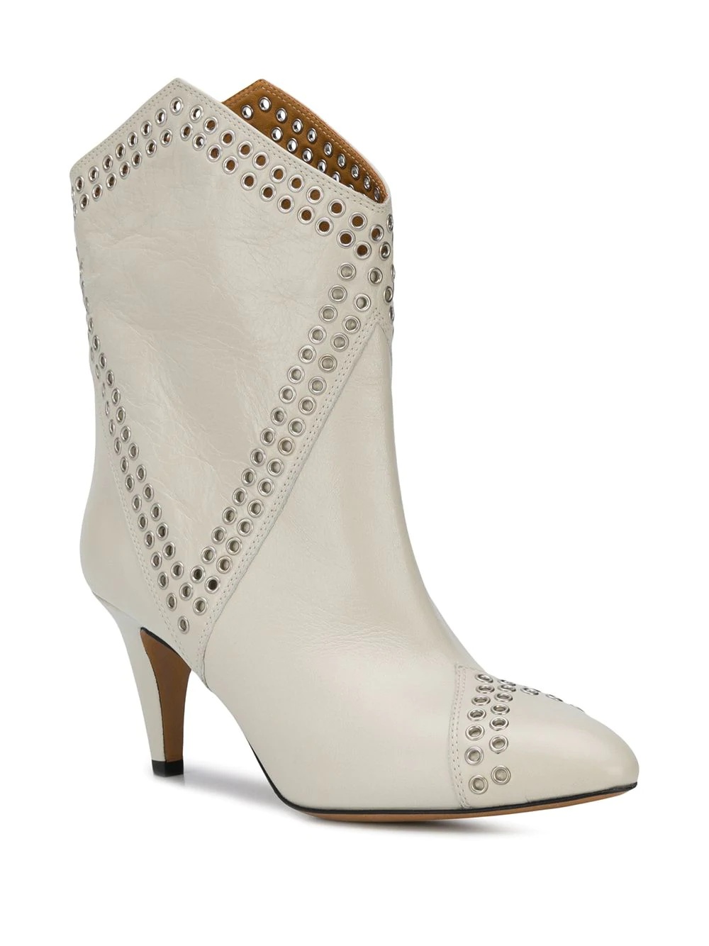 eyelet-embellished ankle boots - 2