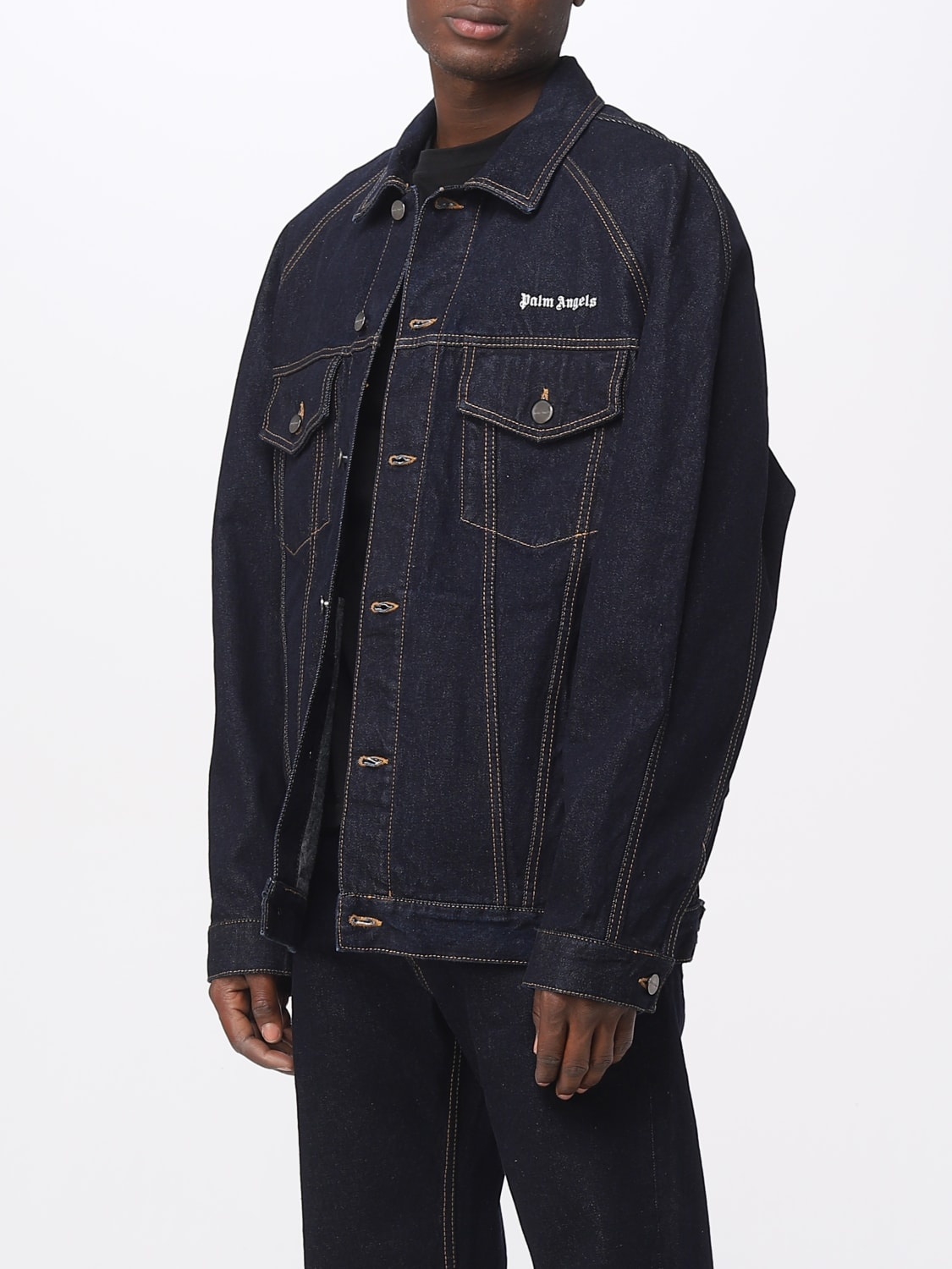 【関税&送料込】Palm Angels Denim Jacket With Jungle Insert Palm Angels Jackets for Women | Online Sale up to 60% off | Lyst